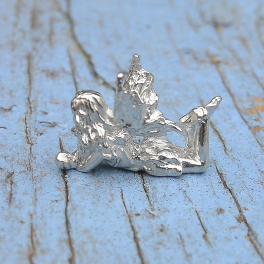 Garden Fairy Figurine, Fairy Gift, Handmade, In Fine Pewter, by William Sturt