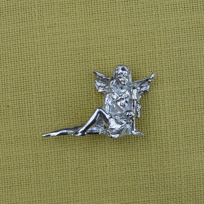 Garden Fairy Figurine, Fairy Gift, Handmade, In Fine Pewter, by William Sturt