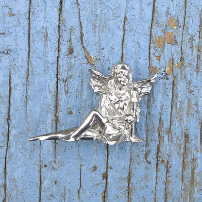 Garden Fairy Figurine, Fairy Gift, Handmade, In Fine Pewter, by William Sturt