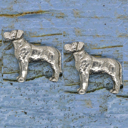 Labrador Retriever Cufflinks, Handcast Pewter Cufflinks, Polished Finish