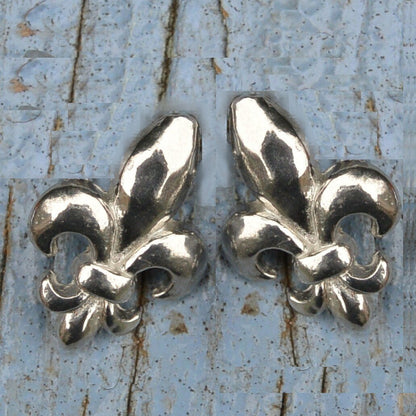 Fleur de Lys Cufflinks, Handcast Pewter with a Highly Polished Finish