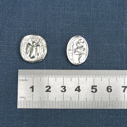 Greetings Card, Gift Card, with Handmade Pewter Angel Pocket Token, Cast by William Sturt