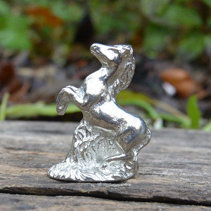 Horse Figurine, Miniature Horse, Horse Totem, Handmade, in Finest Pewter, by William Sturt