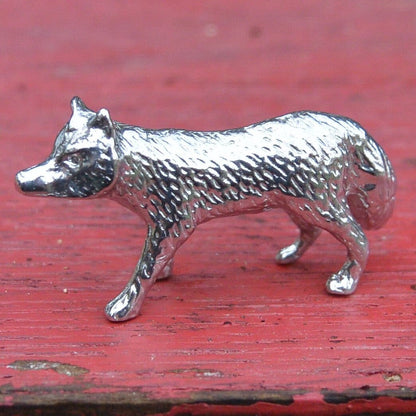 Fox Figurine, Fox Gift, Handmade, In Fine Pewter, by William Sturt