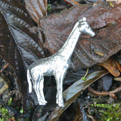 Giraffe Figurine, Miniature Giraffe, Handmade, in Fine Pewter, by William Sturt