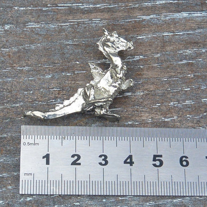 Dragon Figurine, Dragon Totem, Handmade, in Fine Pewter, by William Sturt