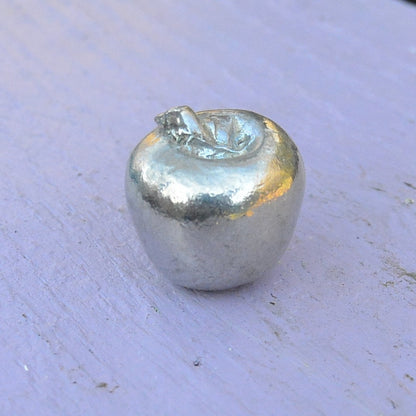Apple Figurine, Miniature Apple, Handmade, in Fine Pewter, by William Sturt