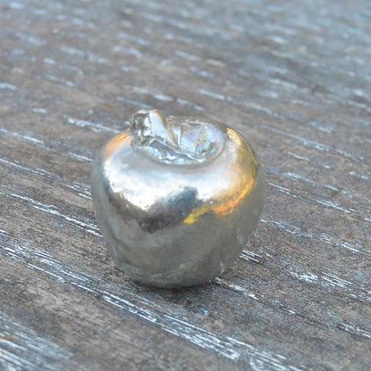Apple Figurine, Miniature Apple, Handmade, in Fine Pewter, by William Sturt