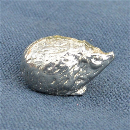Hedgehog Figurine, Hedgehog Collectable, Hedgehog Totem, Handmade, in Fine Pewter, by William Sturt