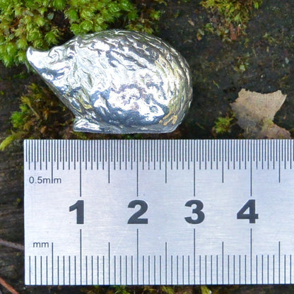 Hedgehog Figurine, Hedgehog Collectable, Hedgehog Totem, Handmade, in Fine Pewter, by William Sturt
