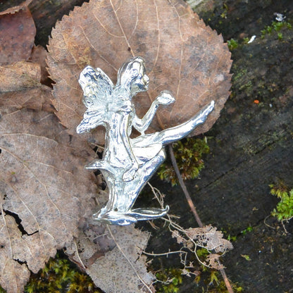 Miniature Fairy, Fairy Figurine, Lilliana, Handmade, in Fine Pewter, by William Sturt