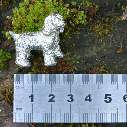Labradoodle Figurine, Labradoodle Miniature, Handcast, in Fine Pewter, by William Sturt