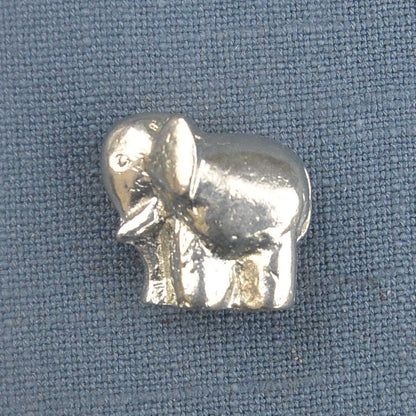 Tiny Elephant Figurine, Elephant Gift, Handmade, In Fine Pewter, by William Sturt