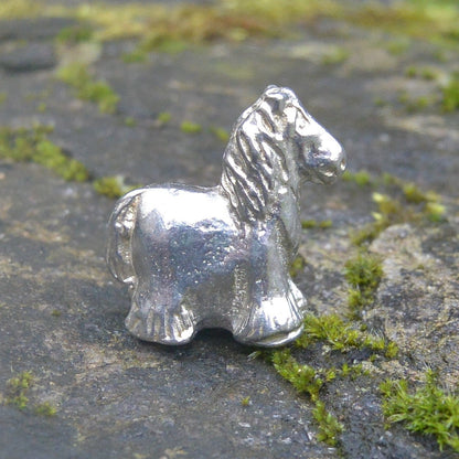 Pony Figurine, Pony Miniature, Pony Sculpture, Handmade, in Fine Pewter, by William Sturt