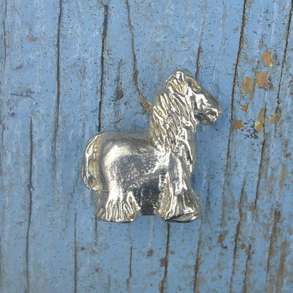 Pony Figurine, Pony Miniature, Pony Sculpture, Handmade, in Fine Pewter, by William Sturt