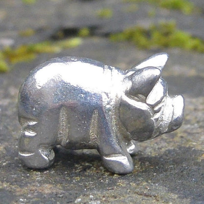 Kune Kune Pig Figurine, Kune Kune Pig Miniature, Kune Kune Pig Sculpture, Handmade, in Fine Pewter, by William Sturt