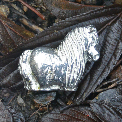 Pony Figurine, Pony Miniature, Pony Sculpture, Handmade, in Fine Pewter, by William Sturt