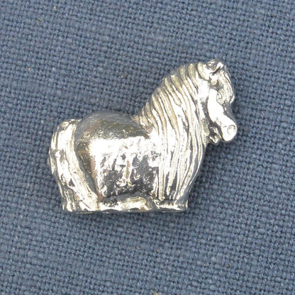 Pony Figurine, Pony Miniature, Pony Sculpture, Handmade, in Fine Pewter, by William Sturt