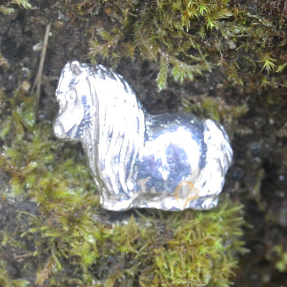 Pony Figurine, Pony Miniature, Pony Sculpture, Handmade, in Fine Pewter, by William Sturt
