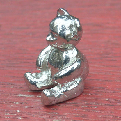 Miniature Bear Figurine, Handmade, in Fine Pewter, by William Sturt