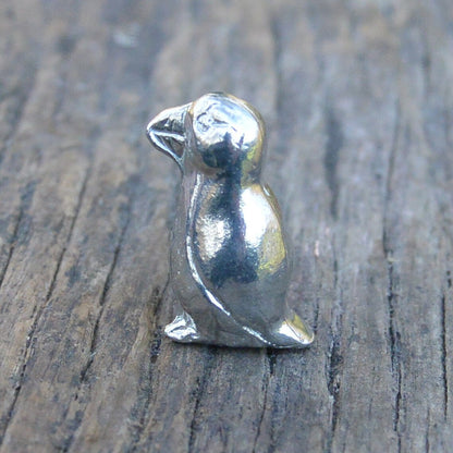 Puffin Figurine, Puffin Miniature, Puffin Sculpture, Handmade, in Fine Pewter, by William Sturt