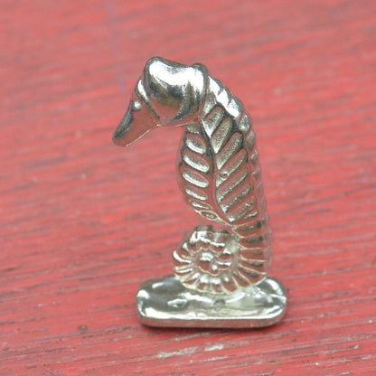Seahorse Figurine, Miniature Seahorse, Handmade, in Fine Pewter, by William Sturt