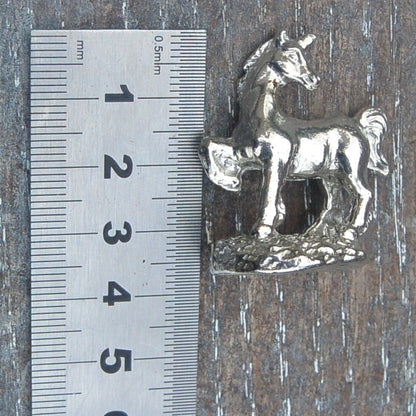 Unicorn Figurine, Miniature Unicorn, Handmade, in Fine Pewter, by William Sturt