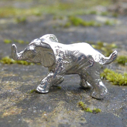 Elephant Figurine, Elephant Collectible, Handmade, in Fine Pewter, by William Sturt