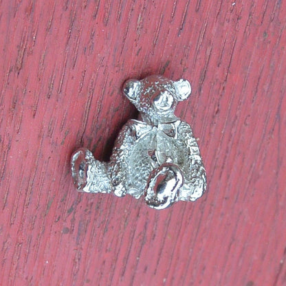Miniature Bear Figurine, Handmade, in Fine Pewter, by William Sturt