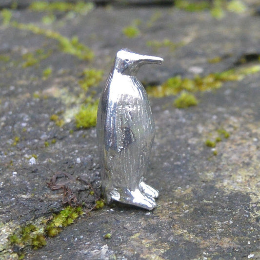 Tiny Penguin Figurine, Penguin Gift, Handmade, In Fine Pewter, by William Sturt