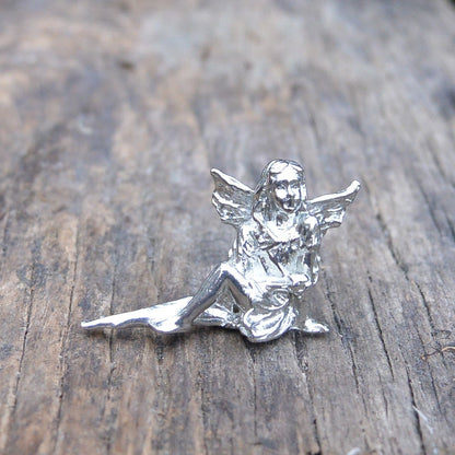 Garden Fairy Figurine, Fairy Gift, Handmade, In Fine Pewter, by William Sturt