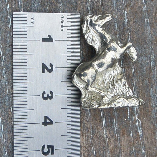 Horse Figurine, Horse Miniature, Horse Sculpture, Handmade, in Fine Pewter, by William Sturt