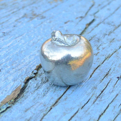 Apple Figurine, Miniature Apple, Handmade, in Fine Pewter, by William Sturt