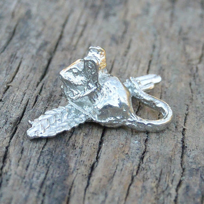 Mouse Figurine, Mouse Miniature, Mouse Sculpture, Handmade, in Fine Pewter, by William Sturt