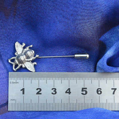 Bee Lapel Pin, Bee Accessories, Bee Gifts, Handmade, in Fine Pewter, by William Sturt