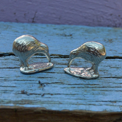 Kiwi Figurine, Kiwi Bird From New Zealand, Handmade, in Fine Pewter, by William Sturt