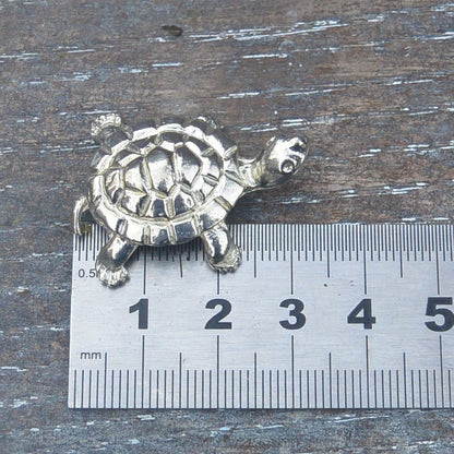 Tortoise Figurine, Tortoise Tortoise Totem, Handmade, in Fine Pewter, by William Sturt