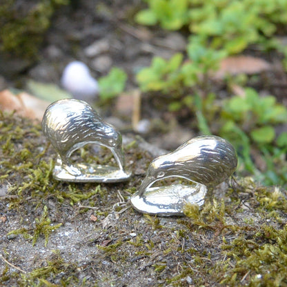 Kiwi Figurine, Kiwi Bird From New Zealand, Handmade, in Fine Pewter, by William Sturt