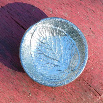 Linden Leaf Ring Bowl, Trinket Bowl, Spice Bowl, Hand Made, In Fine Pewter, By William Sturt