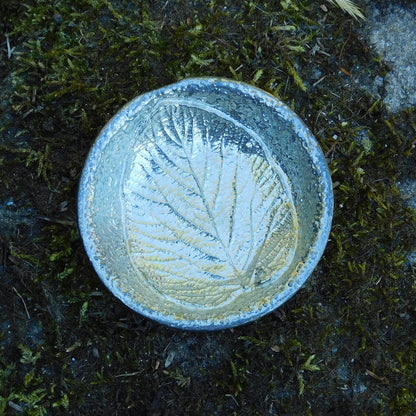 Linden Leaf Ring Bowl, Trinket Bowl, Spice Bowl, Hand Made, In Fine Pewter, By William Sturt