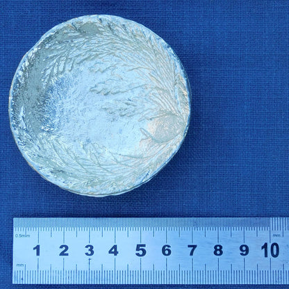 Lavender Sprigs Ring Bowl, Trinket Bowl, Hand Made, In Fine Pewter, By William Sturt