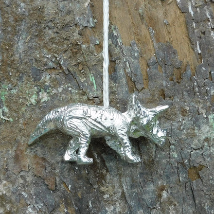 Triceratops Light Pull, Handcast Pewter, Polished Finish