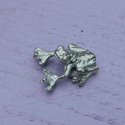 Miniature Frog, Frog Figurine, Hand Cast in Fine Pewter by William Sturt