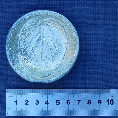 Linden Leaf Ring Bowl, Trinket Bowl, Spice Bowl, Hand Made, In Fine Pewter, By William Sturt