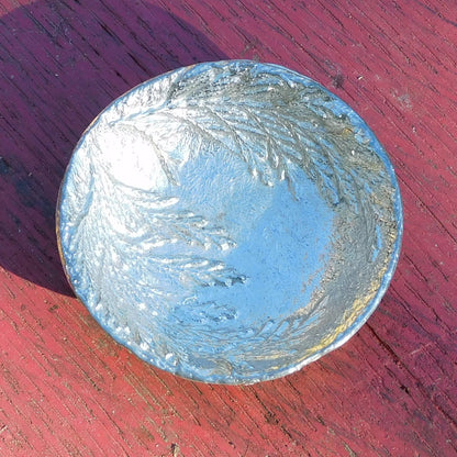 Lavender Sprigs Ring Bowl, Trinket Bowl, Hand Made, In Fine Pewter, By William Sturt