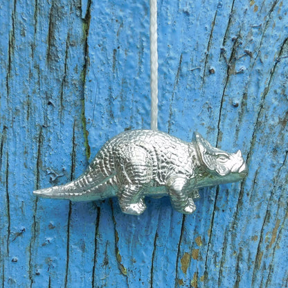 Dinosaur Light Pull, Handcast Pewter, Polished Finish