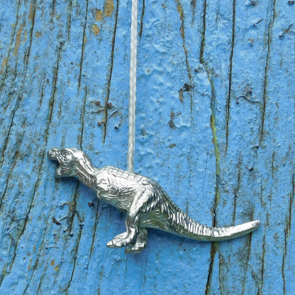 T-Rex Light Pull, Handcast Pewter, Polished Finish