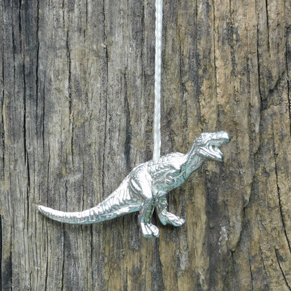 T-Rex Light Pull, Handcast Pewter, Polished Finish