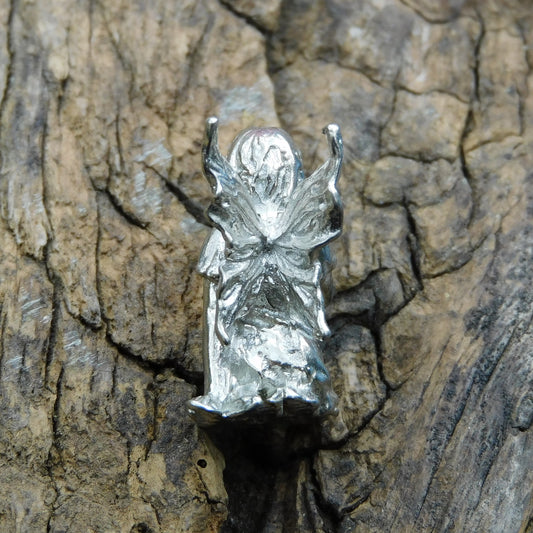 Tiny Fairy Figurine, Fairy Gift, Handmade, In Fine Pewter, by William Sturt