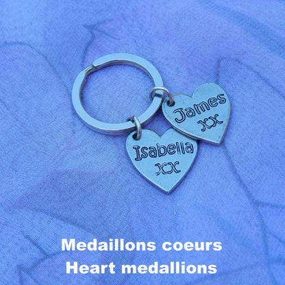 French Dream Keyring, Fais de ta Vie un Rêve, et d'un Rêve, une Réalité, Personnalised Keyring, Handmade, in Fine Pewter, by William Sturt